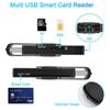 Uthai X02 USB Sim устройство чтения смарт-карт для банковских карт CAC Id Sim Sd Tf/Micro Sd