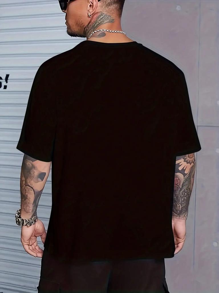 Mens Fashion Casual T Shirt Crew Neck With Dont Hate Me Because Im Beardiful Print All Season Loose Fit Knit Fabric Tee