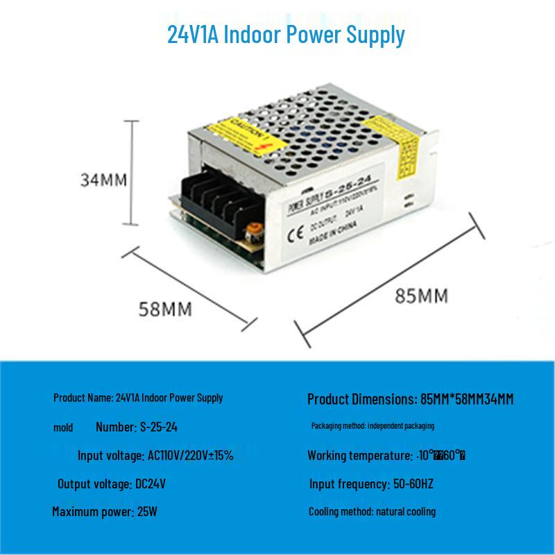220V to 24V/12V/5V DC LED Power Supply Transformer for LED Strips, 2A/5A/10A/15A/20A