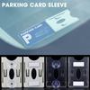 Car Windshield Parking Pass Protection Card Sleeve