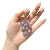 Sunlight-Activated Green Grape Glass Bead Pendant Key Charm for Bestie