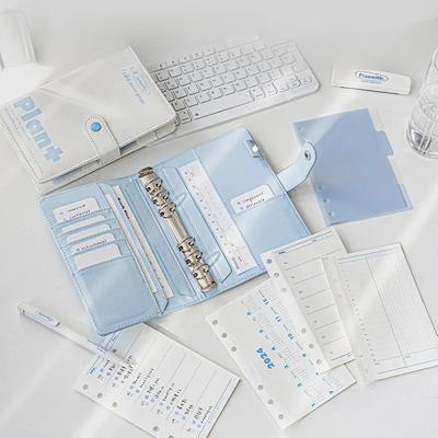 Еженедельный блокнот формата А6, ежегодный ежедневный ежедневник, еженедельная повестка дня, кавайные школьные канцелярские тетради для студентов