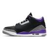 Кроссовки унисекс Air Jordan 3 Retro Court Purple Черный цементно-серый белый CT8532-050
