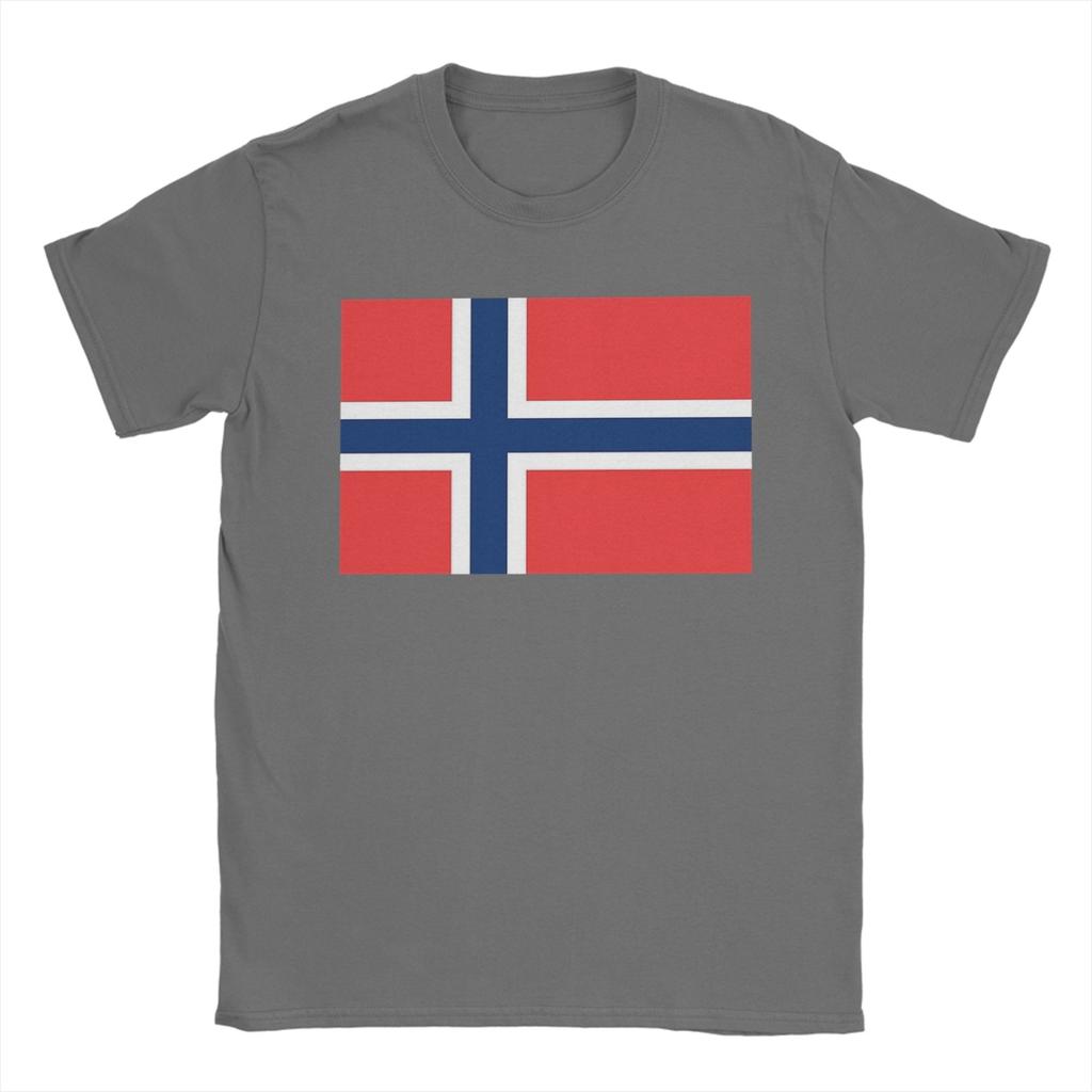 Norway flag Cotton TShirt For Unisex Beach Vintage TShirts ONeck Harajuku Tee Shirt Plus Size Custom DIY Tops