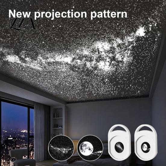 Indoor Starry Light USB Star Projector Night Light, Sky Lamp with Film Slides, Touch Dimming Adjustable Brightness & Timer, Flexible Neck LED