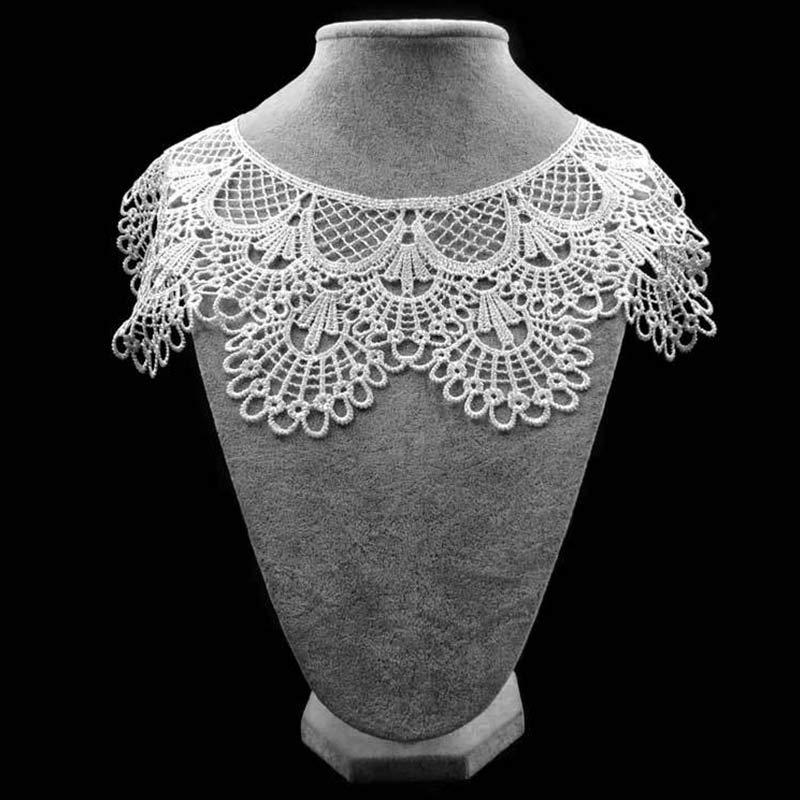Hollow Dress Applique DIY Sewing Motif Lace Collar Sewing Craft Blouse High Quality Lace Fabric 1PC 3D Hot Sale Trims Popular Neckline Decor