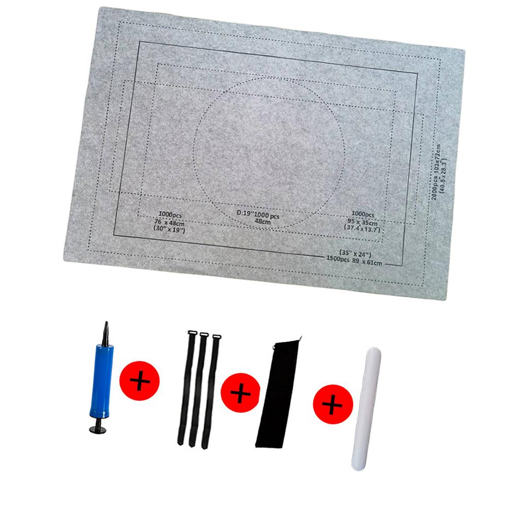 Коврик-рулон для пазлов до 1500/2000/3000 шт. Большой органайзер для хранения пазлов из фетра, одеяло для хранения пазлов, аксессуары