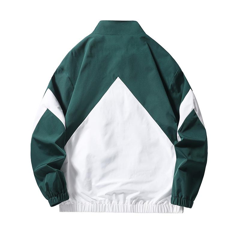 2024 Men's Stand-Up Collar Jacket - Casual Spring/Autumn Outerwear for Young Men