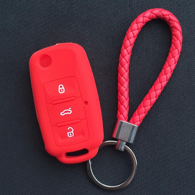Силиконовый чехол для автомобильного ключа для VW Volkswagen polo passat b5 Tiguan Golf T4 для Seat Leon Altea Ateca Для Skoda Octavia Superb