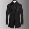 Тренч для мужчин Шерстяное пальто для мужчин Куртки для мужчин Модная куртка и пальто Мужские пальто Пальто с двойным воротником Защитная куртка от холода