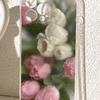 Прозрачный противоударный чехол Powder White Tulip для iPhone 14/15/16/17 Pro Max