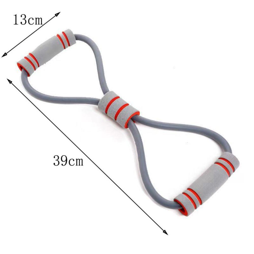 Bolded 8-shaped Stretcher TPE Tube Yoga Elastic Band Household Tension Rope Back Muscles