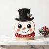 Snowman Christmas Tabletop Figure Wooden Freestanding Mantel Figure  Mantel Decor