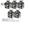Indoor Outdoor Decorations 5Pcs Halloween Gift Box, Bat Decor Candy Container, Trick or Treat Party Atmosphere Accessories Spooky Paper Box for Home,