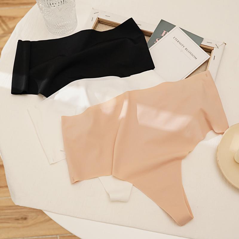 CINOON Трусики Temptation, женское нижнее белье из ледяного шелка, сексуальные стринги с высокой талией, удобное бикини, женское нижнее белье