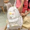 Школьный рюкзак школьный рюкзак женский ученик средней школы ученик старшей школы студент колледжа простой популярный милый пятизвездочный костяной рюкзак женский маленький свежий