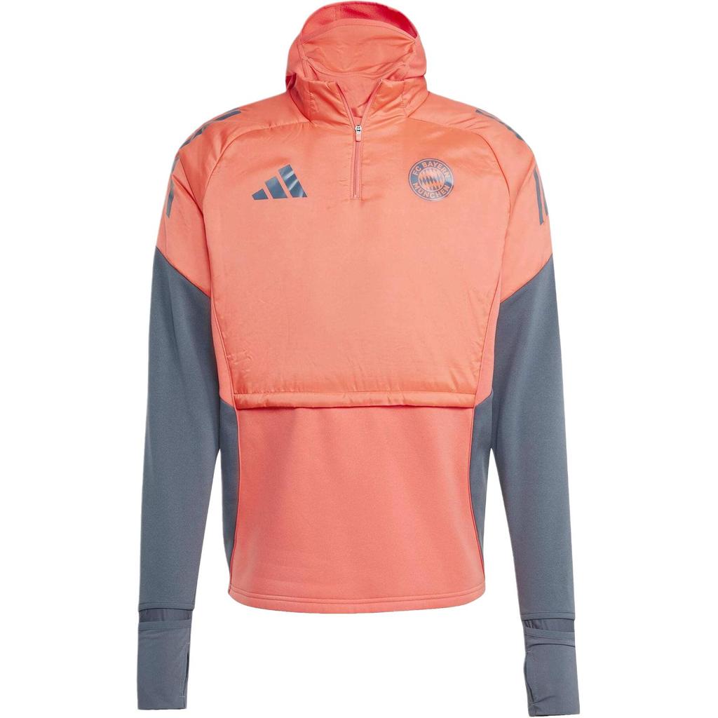 adidas Футбольная футболка с капюшоном на молнии с длинным рукавом Bayern Tiro 25 Color Block Мужские топы KC9032