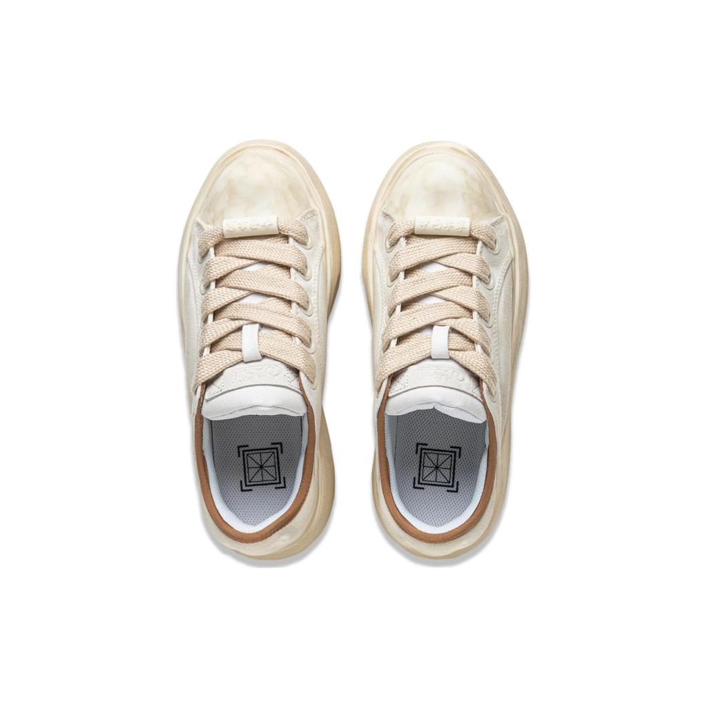 New LiNing Yun You C4D Slip Resistant Low Top Casual Shoes Women's Ivory AZGT044-6