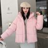 Winter new short down cotton-padded clothes, small warm cotton-padded clothes, cotton-padded jackets, fashionable thickened hooded jackets.