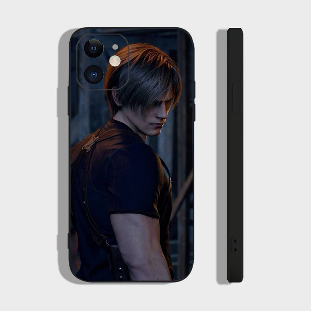 Чехол для телефона Leon R Resident Kennedy E-Evil 4 для IPhone 17 Air 16 15 14 13 Pro Max 11 12 Черный силиконовый чехол