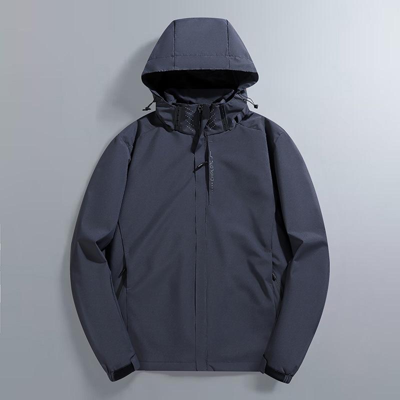 Jacket Men's Spring and Autumn Men's American Outdoor Windproof Waterproof Windbreaker Men's Sports Jacket Cardigan