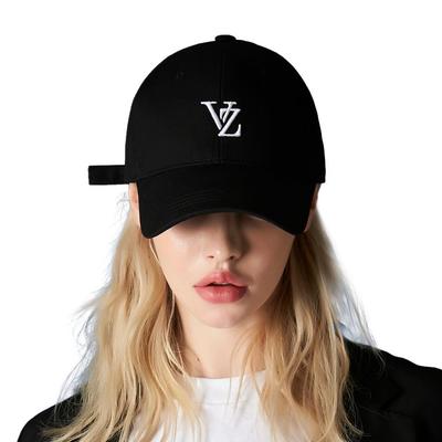 Bazaar напрямую управлял 3D Monogram логотип поверх бейсболки черного цвета 3D Monogram логотип поверх бейсболки черного цвета 4 цвета Унисекс кепка Корейский удар Корейский