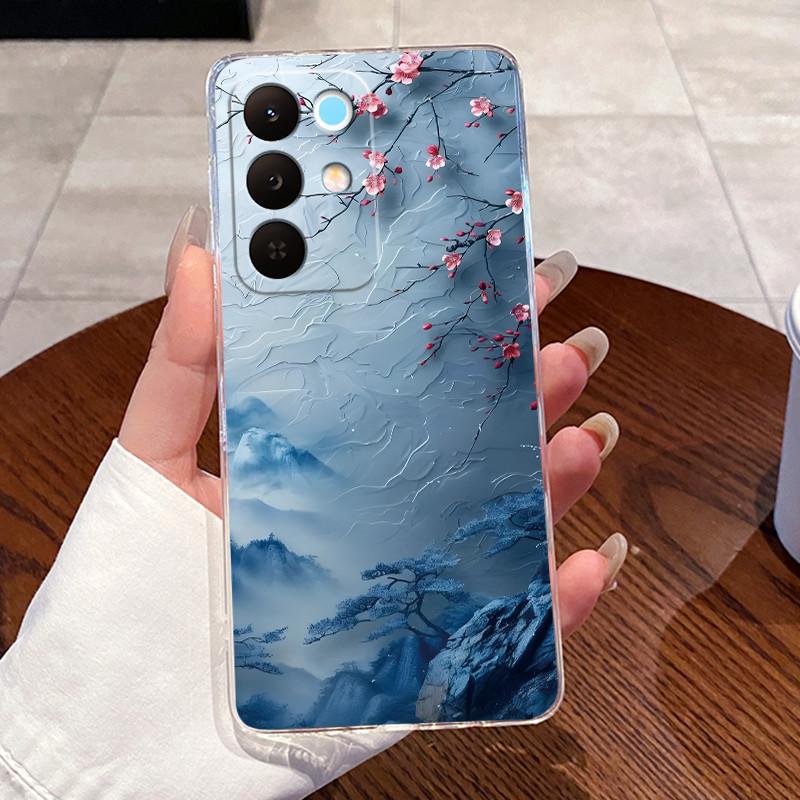 Чехол для Realme 15X 5G RMX5250 / C85 5G RMX5253 Чехол Эстетичный Милый Кот Астронавт Мягкий Силиконовый Чехол Прозрачный Чехол для Телефона
