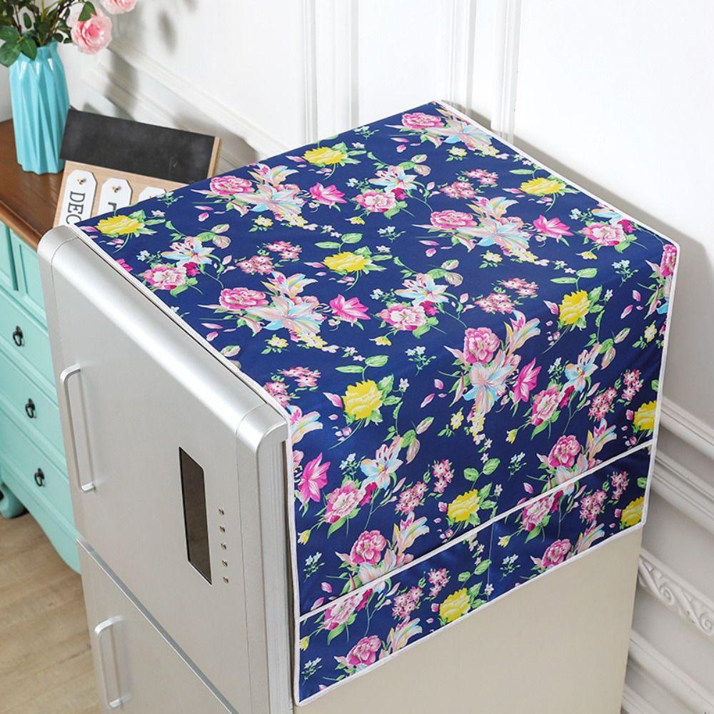 1Pcs 55x120cm Refrigerator Cloth Cotton Linen Washing Machine Towel New Fridge Protection Cover