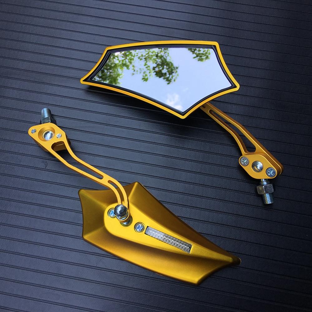 Для Suzuki Yamaha BMW универсальное 8 мм 10 мм зеркало заднего вида для мотоцикла ATV внедорожный байкерский мотоцикл