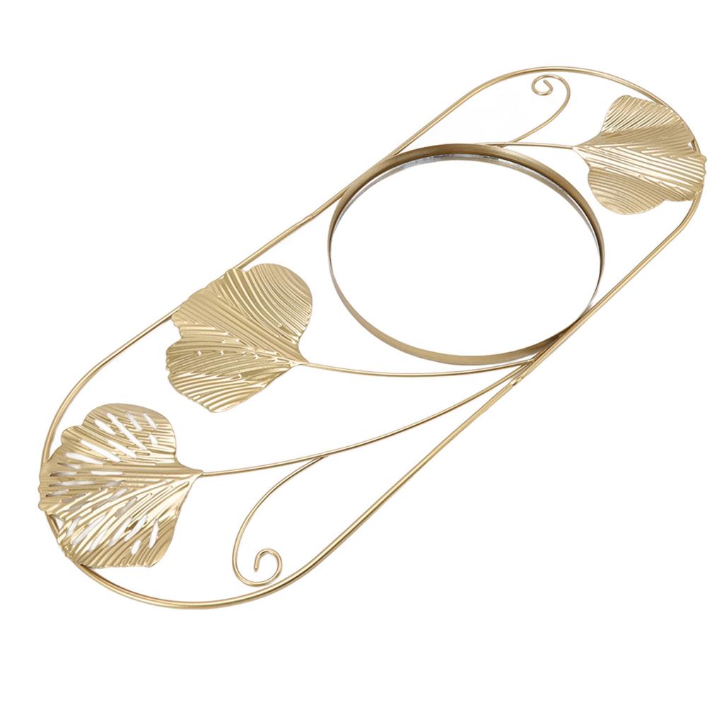 Металлическое настенное зеркало с листовым металлом, устойчивое к выцветанию, художественное современное декоративное зеркало для спальни, гостиной