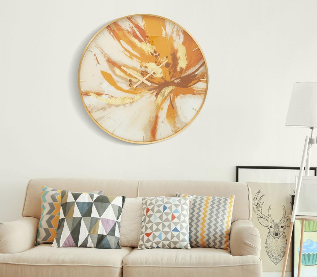 Wall Clock Glass Toply Cm Ø 80X5