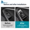 Real Soft Carbon Fiber for BMW 1 2 Series F40 F44     2024 Car Door Window Switch Lifter Panel Interior Stickers