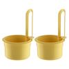 2Pcs Sink Strainer Baskets Universal Easy To Install Self-Cleaning Automatic Dumping Kitchen Draining Baskets Sink Trash Catcher
