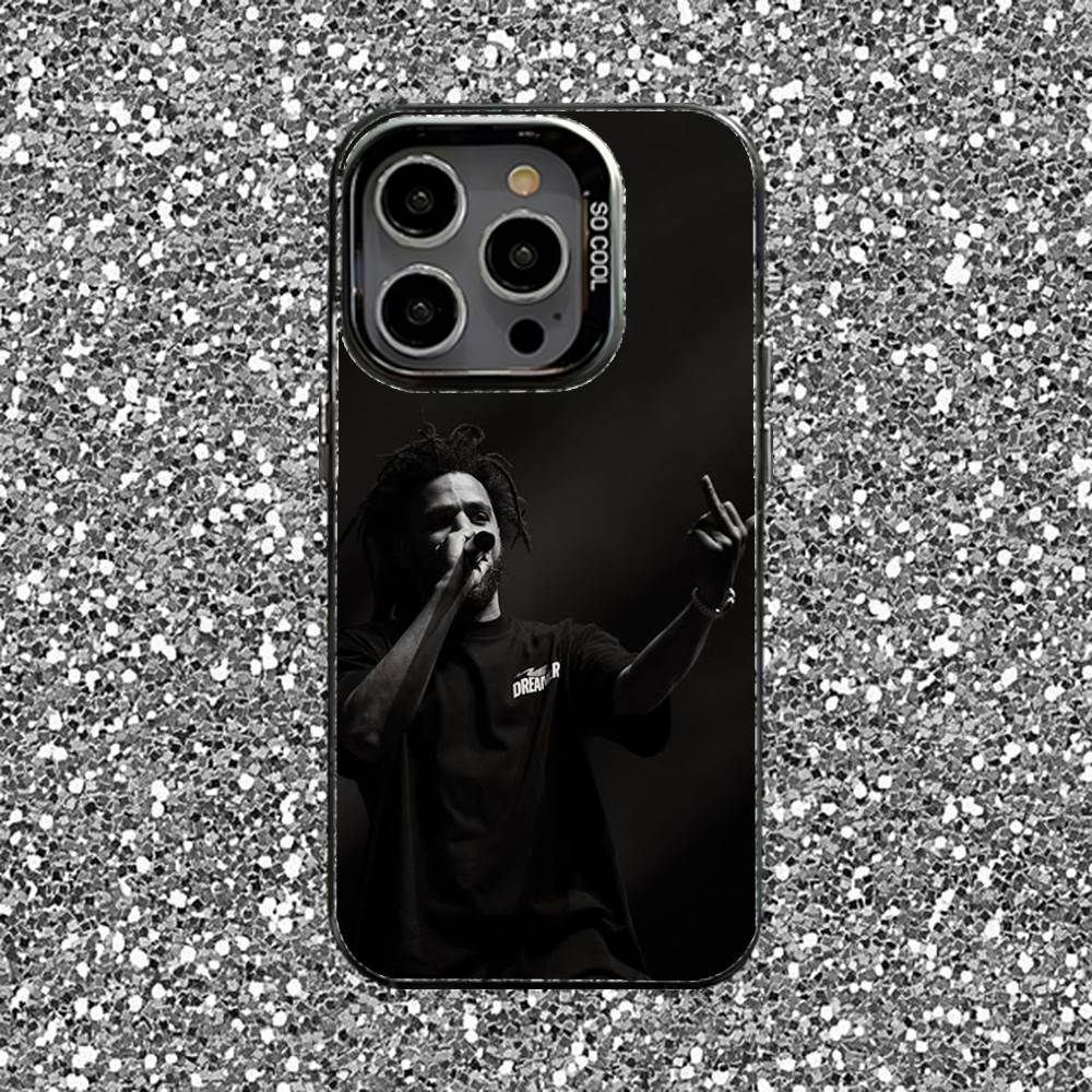 Чехол для телефона рэпера J Cole для iPhone 16,15,14,13,12,11,Pro,XS,Max,Plus,Mini,SE Черный Конфетный Матовый Ударопрочный Чехол