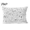 Drawing Pillow Cover DIY Coloring Pillowcase for Kids, Color Your Own Long Handmade Gift Kids Cover, Creative Art Craft Activity Children, Birthday