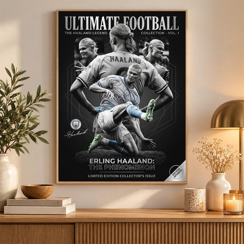 Erling Haaland Diamond Painting Kit 5D Full Drill DIY Diamond Mosaic Wall Art Home Decor