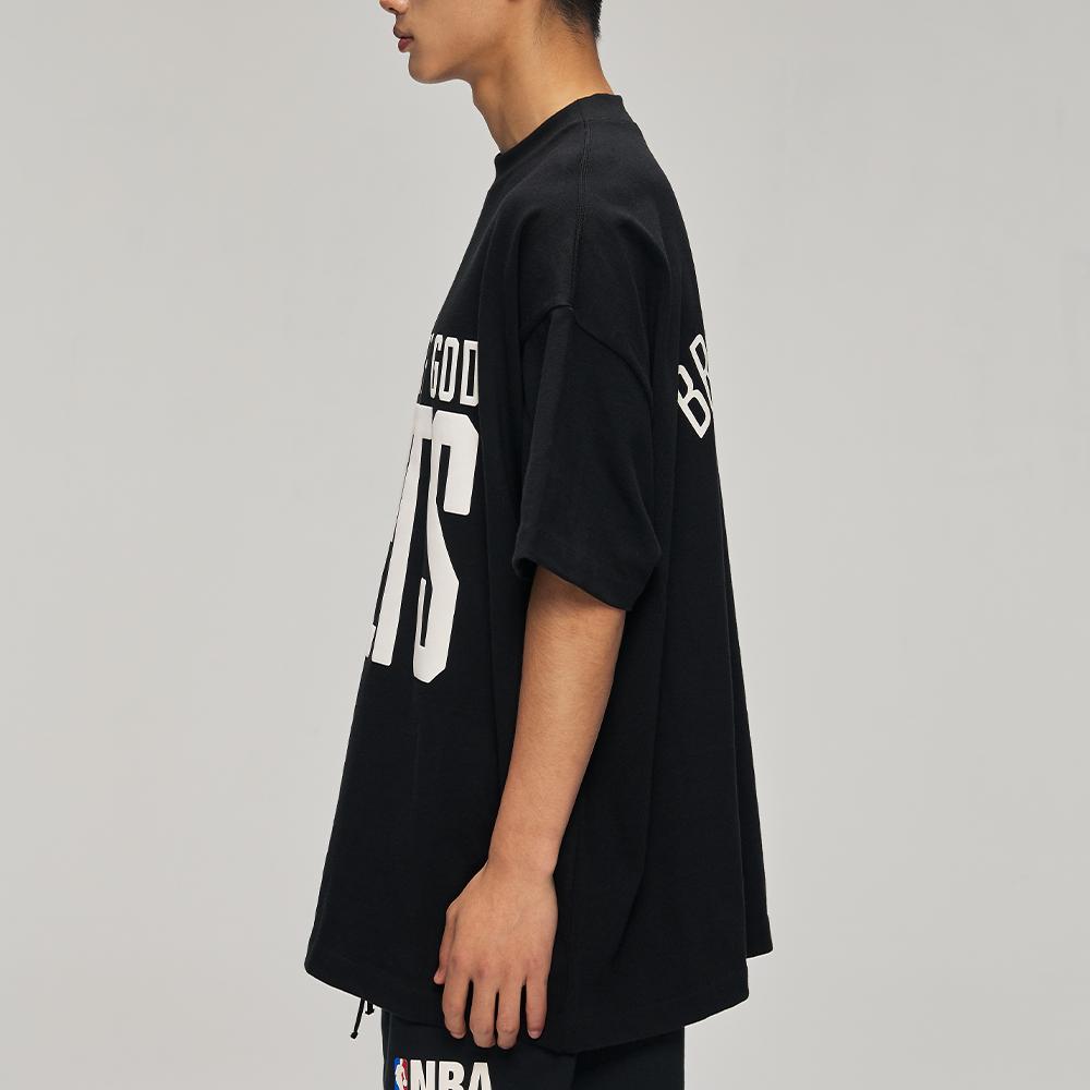 Fear of God Essentials Nets Футболка 90-х Черная Мужские Топы 125NB252024F