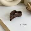 1pcs Korean Coffee Large Hair Claws Acrylic Hairpins Barrette Crab Hair Clips Headwear for Women Girls Braiders Hair Accessories