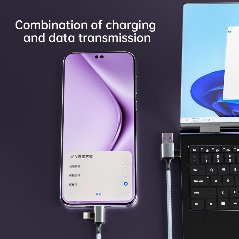 PD 2 in 1 USB A Cable Type C To Lightning Fast Charging Cable For iPhone 16 15 14 13 11Pro Max iPad Xiaomi Huawe Samsung