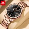 OPK Brand Men's Watch Roman Digital Calendar Quartz Waterproof Luminous Stainless Steel Strap 6025