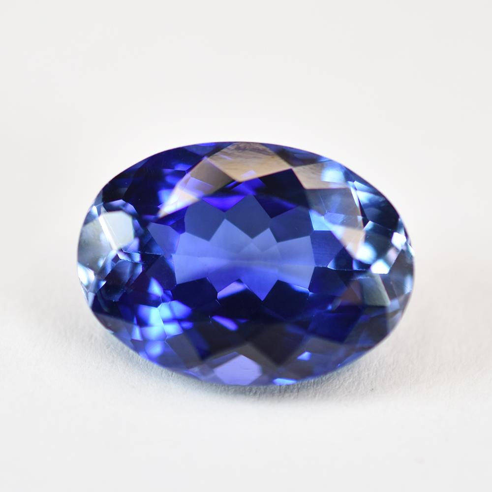 Natural 11.85 Ct BLUE Tanzanite OVAL cut Loose Gemstone For Him/ Her