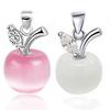 Girl Apple Shape Faux Opal Cubic Zirconia Pendant for Necklace AVE