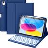 Чехол для планшета iPad Air 1/A16: Магнитная съемная Bluetooth-клавиатура с подсветкой и слотом для стилуса, 10-е поколение