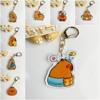 Acrylic Cartoon Capybaras Keyring Cartoon Capybara Kapibala Keyrings Birthday Gift