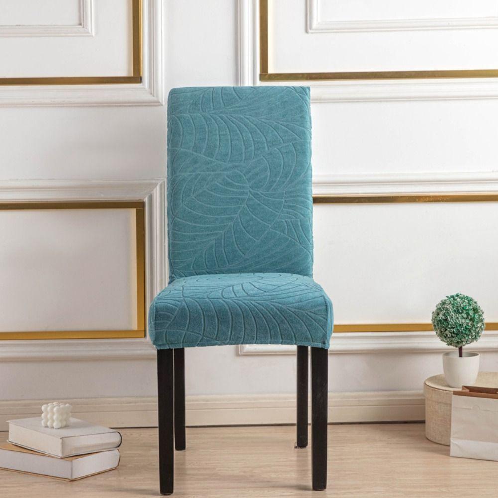Jacquard Dining Chair Cover Dacron Seat Covers Kitchen Chair Cover  Dining Room