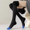 Tall Over Knee Stockings Vertical Stripes Knee Length Stockings Trendy High Socks Autumn/Winter