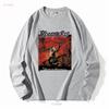 Винтажная футболка Rhapsody of Fire 2000 года Dawn Victory с длинным рукавом винтажная Стильная повседневная одежда от дизайнера для мужчин