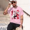 Anime Style Unisexs Tshirt He Themed Characters Valentines Day Gift For Him 2026 New Model Shortsleeve Crewneck Tshirt Classic