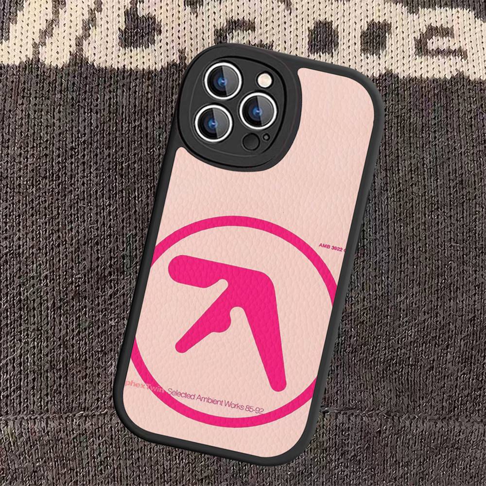 DJ A-Aphex T-Twins Leather Phone Case For iPhone 16 15 14 13 12 11 Pro Max Plus Cover