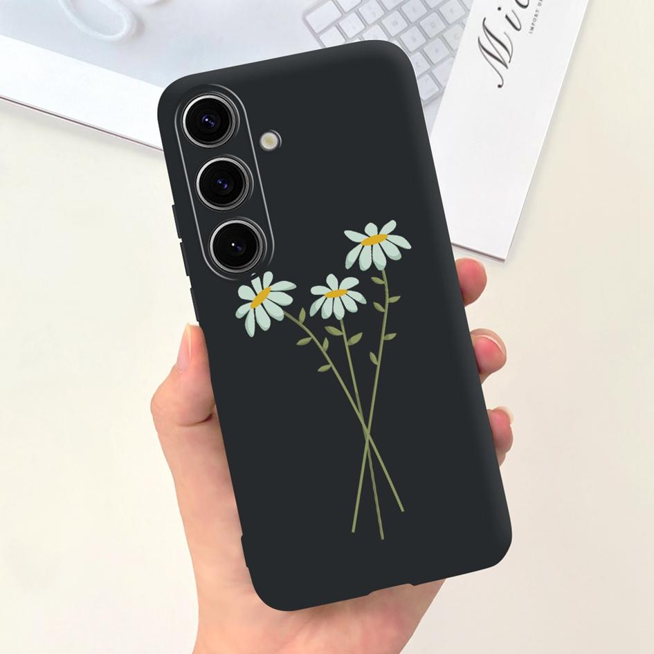Чехол для Samsung Galaxy S24 Plus Милый Желтый Утенок Астронавт Матовый Силиконовый Мягкий Чехол для Samsung S 24 S24 Ultra S24+ 5G Funda